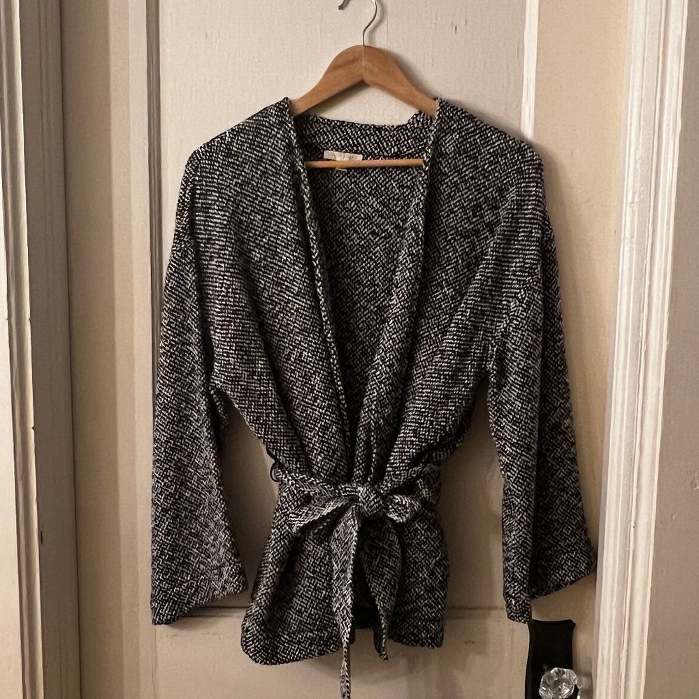 Eileen Fisher Kimono-Style Short Wrap Coat